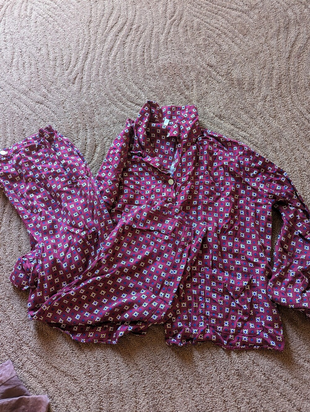 Anthropologie Lyrebird Matching Pajamas Set